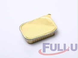 福乐佑FU161F-500金色方形熟食铝箔盒